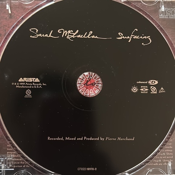SARAH  McLACHLAN- Surfacing CD - Picture 3 of 6